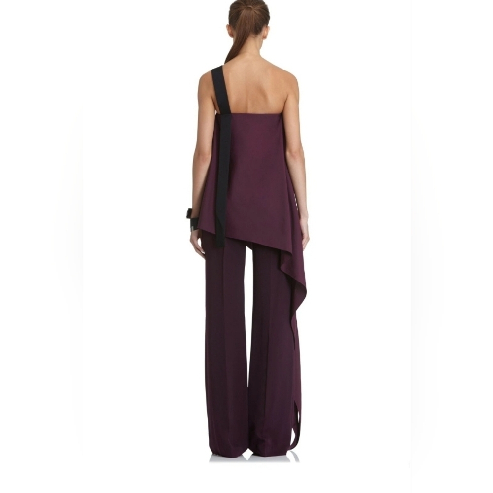AQ/AQ One-Shoulder Black asymmetrical Jumpsuit New Size US0/UK4 - Picture 2 of 10